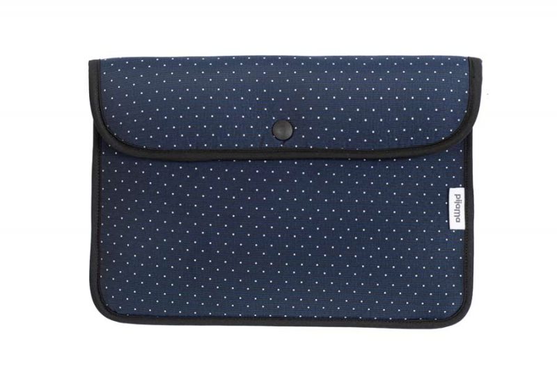 iPad flap case / Pochette L Micro DottyiPad flap case / Pochette L Denim Black