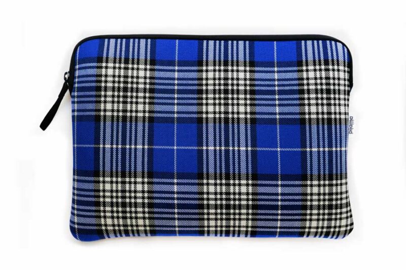 Custodia per MacBook Pro 14" con zip Tartan royal Custodia per MacBook Pro 14