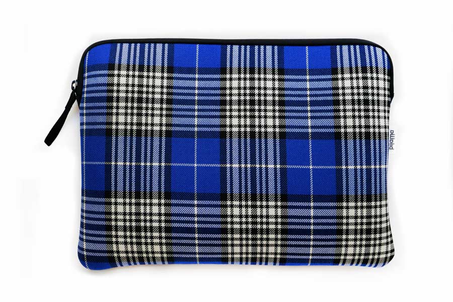 Custodia per MacBook Pro 14" con zip Tartan royal Custodia per MacBook Pro 14" con zip Tartan royal
