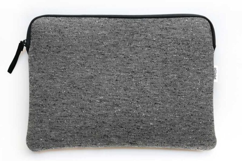 Custodia per MacBook Pro 16" / Air 15" con zip Botton Grey Custodia per MacBook Pro 14